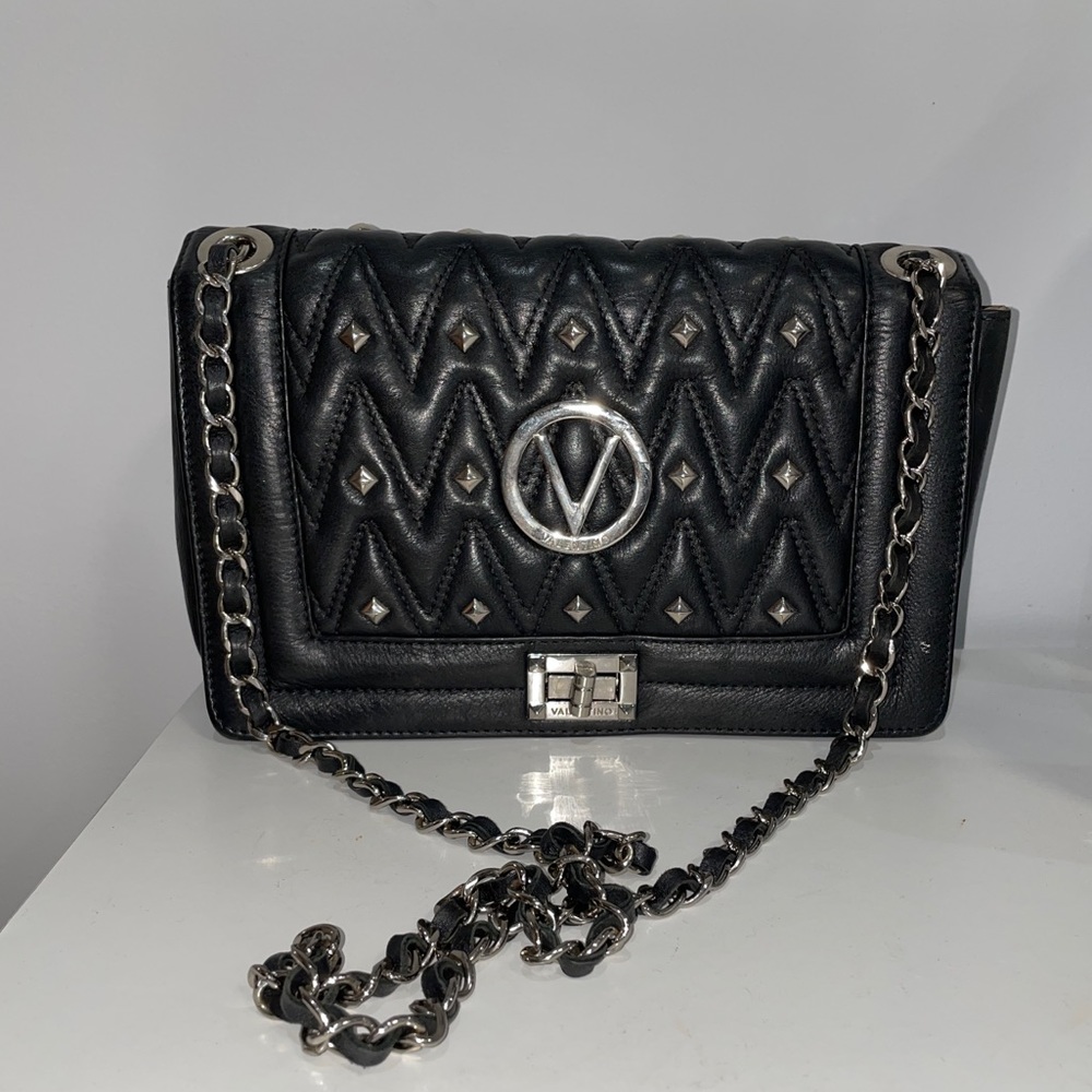 Mario Valentino studs black purse